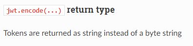 jwt-encode-return-type